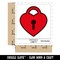 Heart Lock Key Waterproof Vinyl Phone Tablet Laptop Water Bottle Sticker Set - 5 Pack